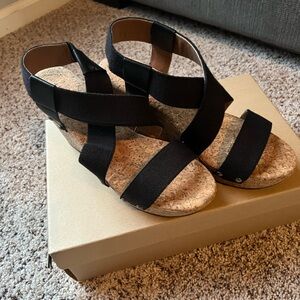 Women's Black Strappy Sandals